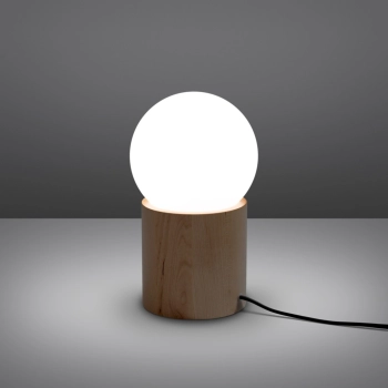 Boomo lampka biurkowa 1xG9 naturalne drewno SL.1193