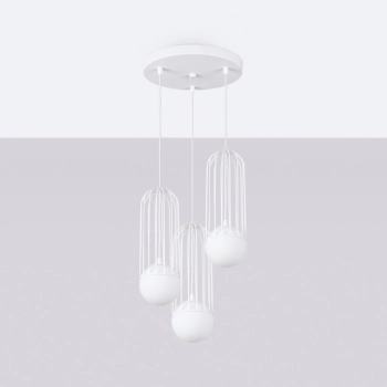 Brina 3P lampa wisząca 3xG9 biała SL.1335