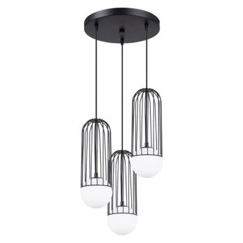 Brina 3P lampa wisząca 3xG9 czarna SL.1336 Sollux Lighting