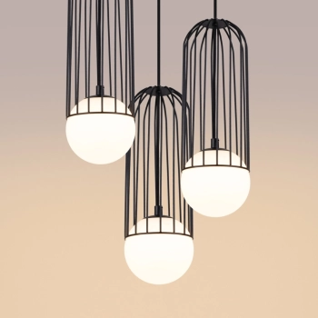 Brina 3P lampa wisząca 3xG9 czarna SL.1336