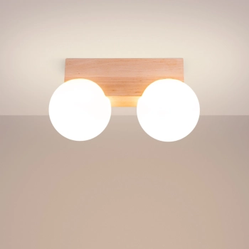 Bulbo 2 lampa sufitowa 2xG9 naturalne drewno SL.1683