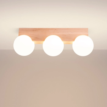 Bulbo 3 lampa sufitowa 3xG9 naturalne drewno SL.1684