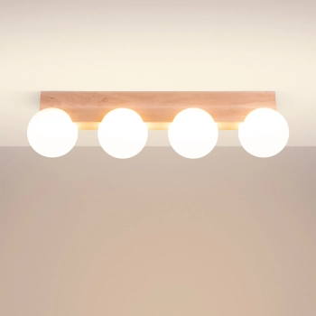 Bulbo 4 lampa sufitowa 4xG9 naturalne drewno SL.1685