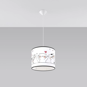 Cat 30 lampa wisząca 1xE27 wielokolorowa SL.1418