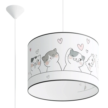 Cat 40 lampa wisząca 1xE27 wielokolorowa SL.1419 Sollux Lighting