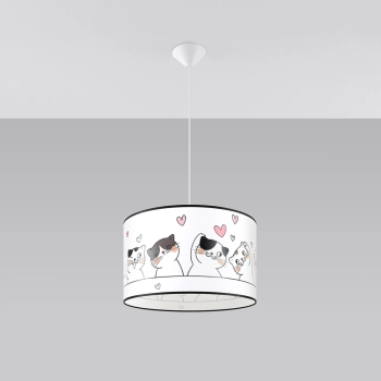 Cat 40 lampa wisząca 1xE27 wielokolorowa SL.1419