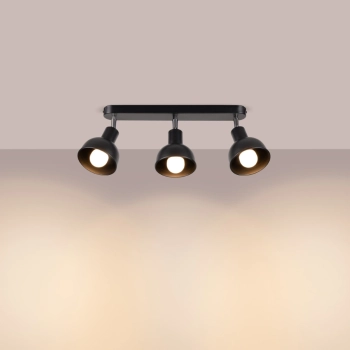 Elba 3 lampa sufitowa 3xE27 czarna SL.1318
