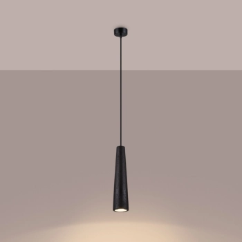 Electra lampa wisząca 1xGU10 czarna beton SL.1355
