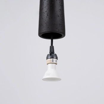 Electra lampa wisząca 1xGU10 czarna beton SL.1355