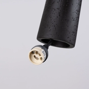 Electra lampa wisząca 1xGU10 czarna beton SL.1355