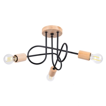 Ember 3 lampa wisząca 3xE27 czarna SL.1477 Sollux Lighting