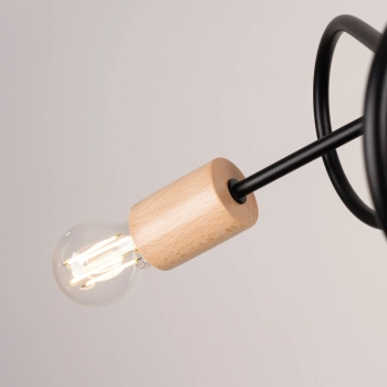 Ember 3 lampa sufitowa 3xE27 czarna SL.1477