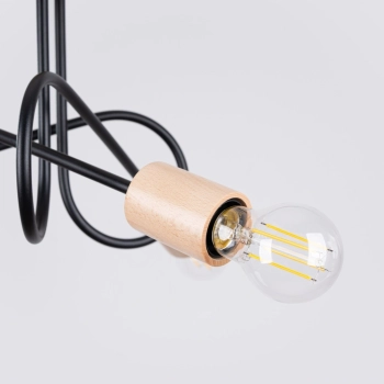 Ember 3 lampa sufitowa 3xE27 czarna SL.1477