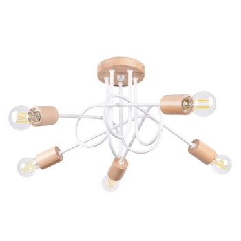 Ember 5 lampa wisząca 5xE27 biała SL.1475 Sollux Lighting