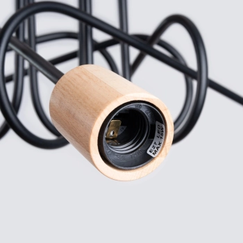 Ember 5 lampa sufitowa 5xE27 czarna SL.1478