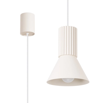 Estria 1 lampa wisząca 1xE14 beżowa SL.1870 Sollux Lighting