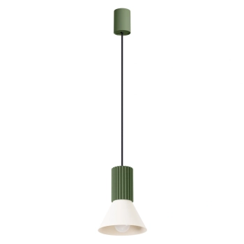 Estria 1 lampa wisząca 1xE14 beżowa, zielona oliwka SL.1872