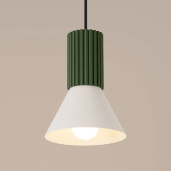 Estria 1 lampa wisząca 1xE14 beżowa, zielona oliwka SL.1872