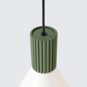Estria 1 lampa wisząca 1xE14 beżowa, zielona oliwka SL.1872