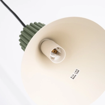 Estria 1 lampa wisząca 1xE14 beżowa, zielona oliwka SL.1872
