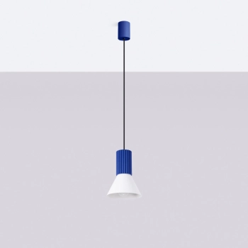 Estria 1 lampa wisząca 1xE14 biała, ultramaryna SL.1874