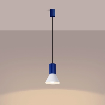 Estria 1 lampa wisząca 1xE14 biała, ultramaryna SL.1874