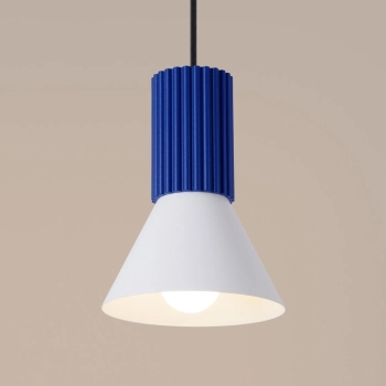 Estria 1 lampa wisząca 1xE14 biała, ultramaryna SL.1874