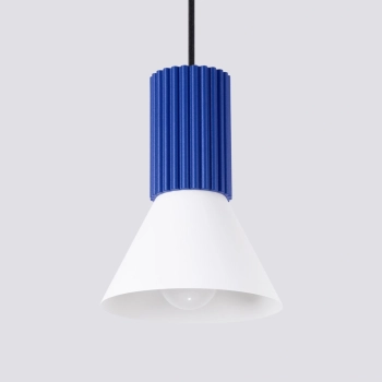 Estria 1 lampa wisząca 1xE14 biała, ultramaryna SL.1874