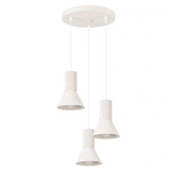 Estria 3P lampa wisząca 3xE14 beżowa SL.1871