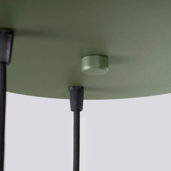 Estria 3P lampa wisząca 3xE14 beżowa, zielona oliwka SL.1873