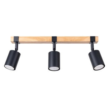 Fager 3 lampa sufitowa 3xGU10 czarna SL.1345 Sollux Lighting