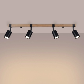 Fager 4L lampa sufitowa 4xGU10 czarna SL.1346