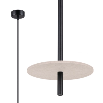 Feltro 1 lampa wisząca 1xG9 czarna, beżowa SL.1879 Sollux Lighting