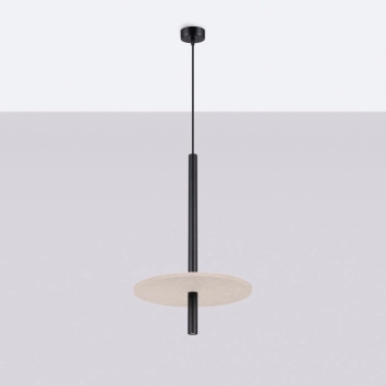 Feltro 1 lampa wisząca 1xG9 czarna, beżowa SL.1879