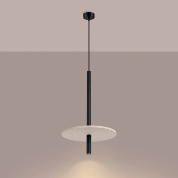 Feltro 1 lampa wisząca 1xG9 czarna, beżowa SL.1879