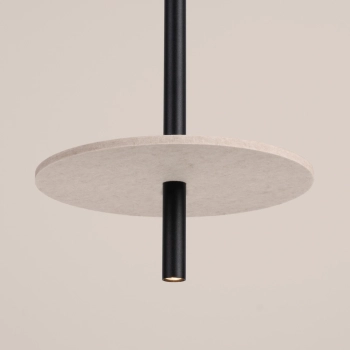 Feltro 1 lampa wisząca 1xG9 czarna, beżowa SL.1879