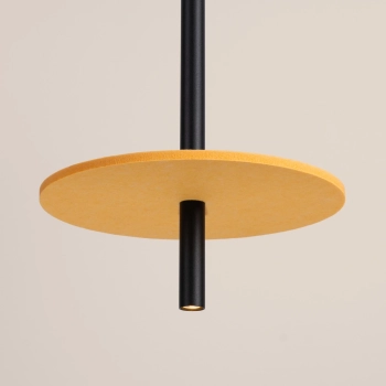 Feltro 1 lampa wisząca 1xG9 czarna, żółta SL.1880