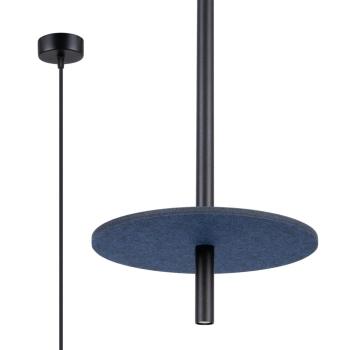Feltro 1 lampa wisząca 1xG9 czarna, granatowa SL.1881 Sollux Lighting