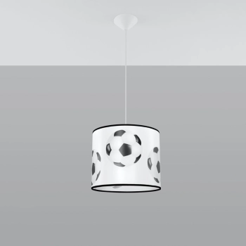 Football A 30 lampa wisząca 1xE27 Biała, czarna SL.1424