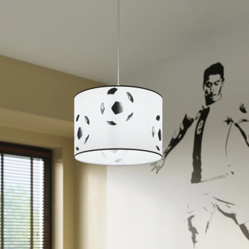 Football A 30 lampa wisząca 1xE27 Biała, czarna SL.1424