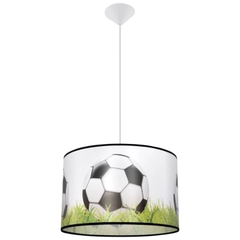 Football C 40 lampa wisząca 1xE27 Biała, czarna, zielona SL.1429 Sollux Lighting