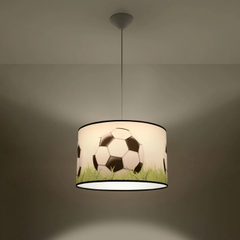 Football C 40 lampa wisząca 1xE27 Biała, czarna, zielona SL.1429