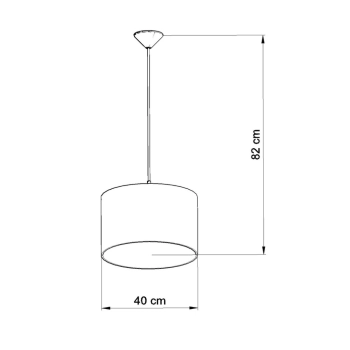 Football C 40 lampa wisząca 1xE27 Biała, czarna, zielona SL.1429