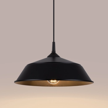 Frika lampa wisząca 1xE27 czarna SL.1328