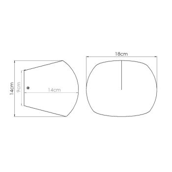 Globe kinkiet 2xG9 beton SL.1362