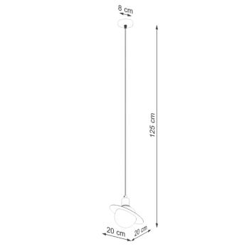 Hyperion 1 lampa wisząca 1xG9 biały SL.1356