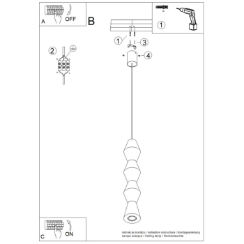 Kubbe Duża R lampa wisząca 1xGU10 naturalne drewno SL.2029