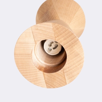 Kubbe Duża R lampa wisząca 1xGU10 naturalne drewno SL.2029