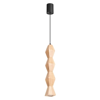 Kubbe Duża S lampa wisząca 1xGU10 naturalne drewno SL.2032 Sollux Lighting
