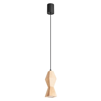 Kubbe Mała S lampa wisząca 1xGU10 naturalne drewno SL.2030 Sollux Lighting